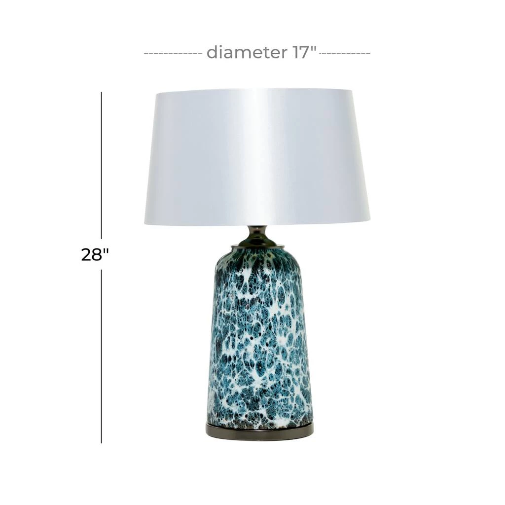 Promo π€© 28" Blue Glass Bohemian Table Lamp by Ivory and Iris 𧨠7 Promo π€© 28" Blue Glass Bohemian Table Lamp by Ivory and Iris 𧨠- Image 7