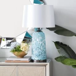 Promo π€© 28" Blue Glass Bohemian Table Lamp by Ivory and Iris 𧨠15 Promo π€© 28" Blue Glass Bohemian Table Lamp by Ivory and Iris 𧨠-Cheap Ivory and Iris Store D399096S 8