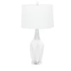 Buy 🌟 White Polystone Coastal Accent Lamp, 7" x 7" x 28" by Ivory and Iris 🔔