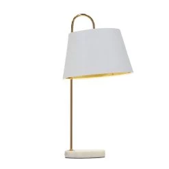 Best deal π₯ 22" White Metal Modern Table Lamp by Ivory and Iris π