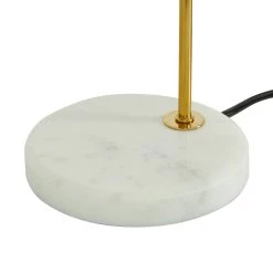 Best deal 🔥 22" White Metal Modern Table Lamp by Ivory and Iris 🎁 -Cheap Ivory and Iris Store D399103S 7