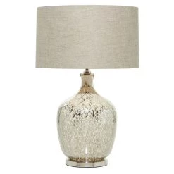 Buy π 27" Silver Glass Glam Table Lamp by Ivory and Iris π