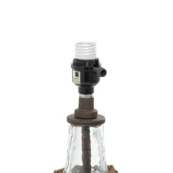 Best Sale 🛒 29" Brown Glass & Iron Coastal Table Lamp by Ivory and Iris 😍 -Cheap Ivory and Iris Store D399106S 4