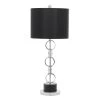 Promo ✔️ Black Polystone Contemporary Accent Lamp, 13" x 13" x 30" by Ivory and Iris 🥰
