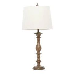Flash Sale ⌛ Set of 2 Brown Polystone Traditional Table Lamp, 32" by Ivory and Iris ⌛