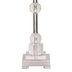 Budget 😀 Silver Metal Glam Table Lamp, 30" x 14" x 14" by Ivory and Iris 👏 -Cheap Ivory and Iris Store D399130S 3