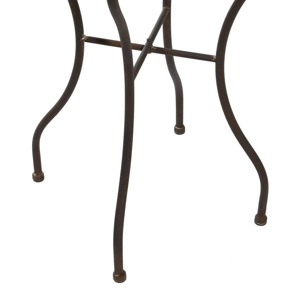 Coupon 𧨠24" Silver Metal Flower Top End Table by Ivory and Iris π 4 Coupon 𧨠24" Silver Metal Flower Top End Table by Ivory and Iris π - Image 4