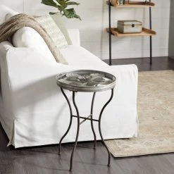 Coupon 𧨠24" Silver Metal Flower Top End Table by Ivory and Iris π 13 Coupon 𧨠24" Silver Metal Flower Top End Table by Ivory and Iris π -Cheap Ivory and Iris Store D400053S 7