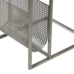 Best Sale 👏 24" Gray Metal Contemporary Accent Table by Ivory and Iris 🎉 -Cheap Ivory and Iris Store D400065S 4