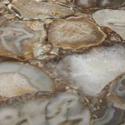 Deals π 23" Silver Contemporary Agate Accent Table by Ivory and Iris π 16 Deals π 23" Silver Contemporary Agate Accent Table by Ivory and Iris π -Cheap Ivory and Iris Store D400067S 5