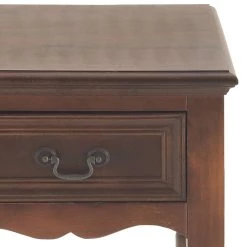 Outlet 🔥 29" Brown Pine Traditional Accent Table by Ivory and Iris 🎉 -Cheap Ivory and Iris Store D400078S 4
