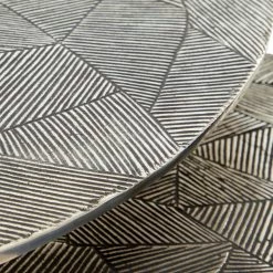 Budget ✔️ Gray Aluminum Contemporary Accent Table Set by Ivory and Iris 💯 -Cheap Ivory and Iris Store D400083S 5