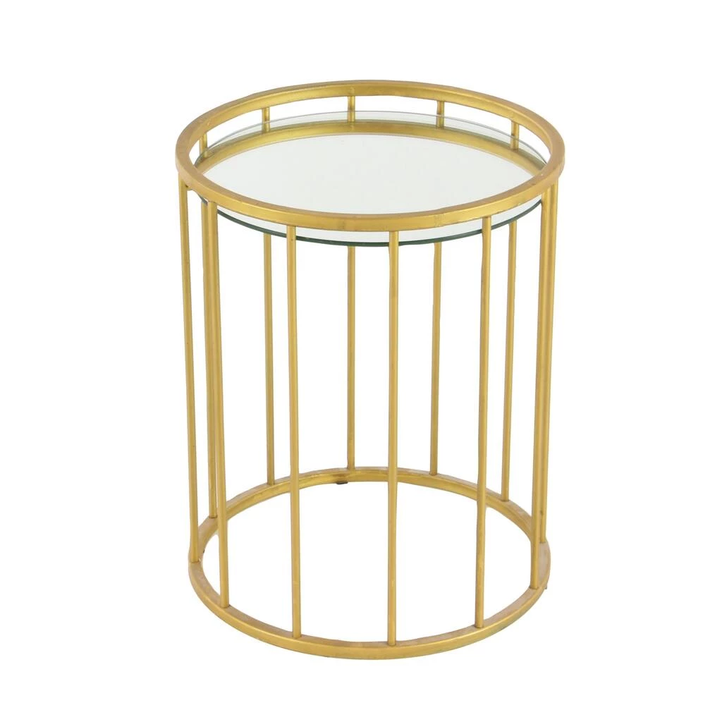 Discount π Gold Metal Contemporary Accent Table Set by Ivory and Iris π 2 Discount π Gold Metal Contemporary Accent Table Set by Ivory and Iris π - Image 2