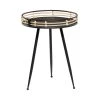 Top 10 👍 24" Black Metal Modern Accent Table by Ivory and Iris 🤩