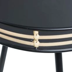 Top 10 👍 24" Black Metal Modern Accent Table by Ivory and Iris 🤩 -Cheap Ivory and Iris Store D400090S 4