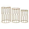 Deals 😀 Gold Metal Glam Accent Table Set by Ivory and Iris 👍