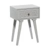 Discount ⌛ 24" Gray Farmhouse Mango Wood Accent Table by Ivory and Iris ⭐