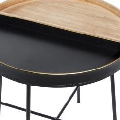 Deals π₯ 22" Black Metal Contemporary Accent Table by Ivory and Iris 𧨠11 Deals π₯ 22" Black Metal Contemporary Accent Table by Ivory and Iris 𧨠-Cheap Ivory and Iris Store D400129S 4