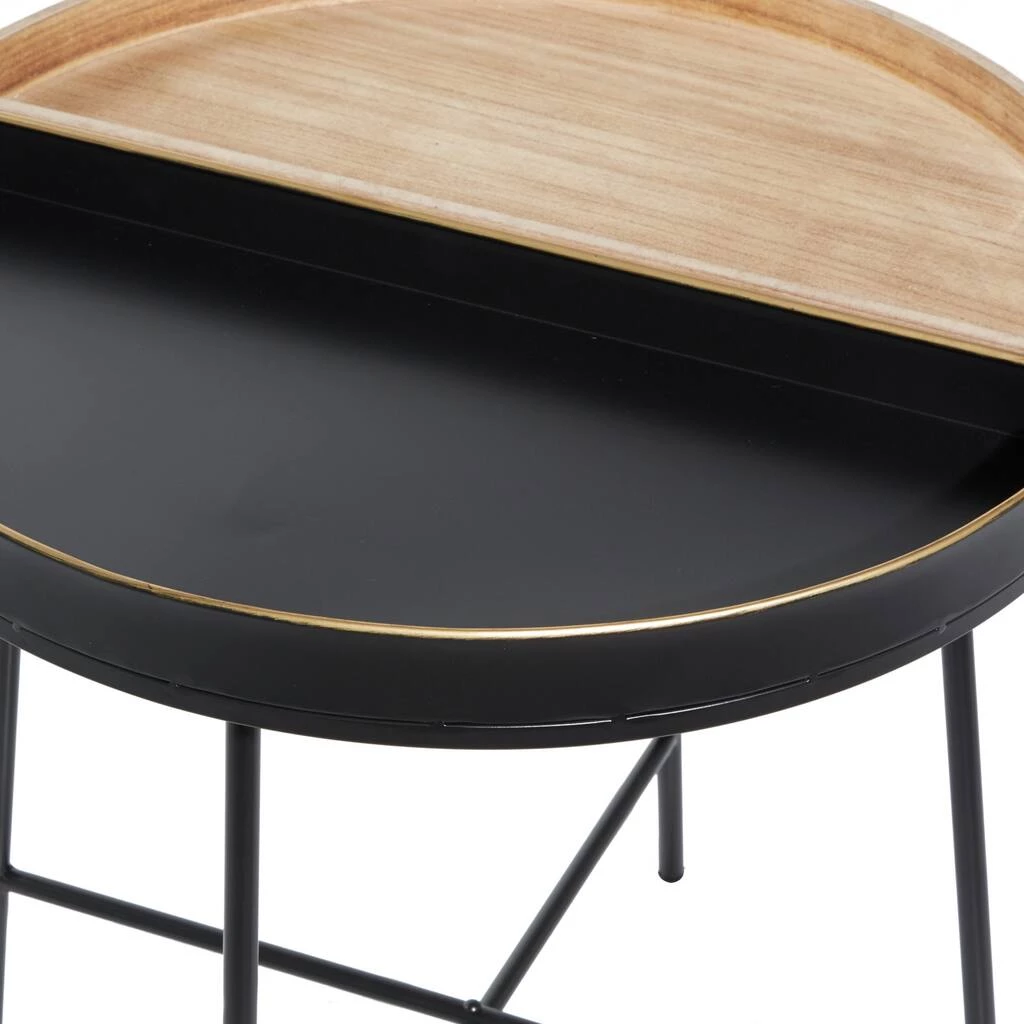 Deals π₯ 22" Black Metal Contemporary Accent Table by Ivory and Iris 𧨠4 Deals π₯ 22" Black Metal Contemporary Accent Table by Ivory and Iris 𧨠- Image 4