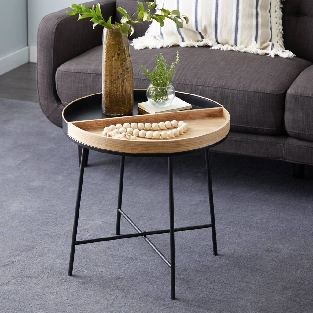 Deals π₯ 22" Black Metal Contemporary Accent Table by Ivory and Iris 𧨠8 Deals π₯ 22" Black Metal Contemporary Accent Table by Ivory and Iris 𧨠- Image 8