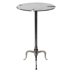 Coupon ⌛ 28" Silver Contemporary Aluminum Accent Table by Ivory and Iris ⌛