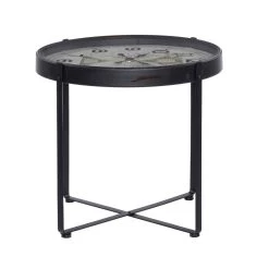 Brand new ❤️ 24" Black Iron Farmhouse Accent Table by Ivory and Iris 😀 -Cheap Ivory and Iris Store D400136S 3