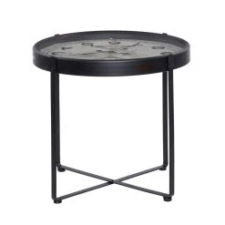 Brand new ❤️ 24" Black Iron Farmhouse Accent Table by Ivory and Iris 😀 -Cheap Ivory and Iris Store D400136S 7