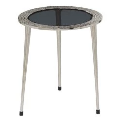 Hot Sale 💯 19" Silver Contemporary Aluminum Accent Table by Ivory and Iris 🔔