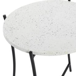 Flash Sale βοΈ 21" Black Contemporary Terrazzo Accent Table by Ivory and Iris π 8 Flash Sale βοΈ 21" Black Contemporary Terrazzo Accent Table by Ivory and Iris π -Cheap Ivory and Iris Store D400143S 3