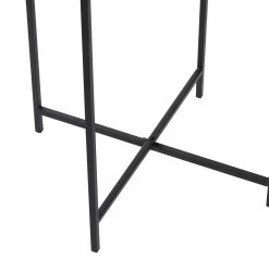 Promo 💯 18" Silver Contemporary Accent Table by Ivory and Iris ✨ -Cheap Ivory and Iris Store D400150S 4