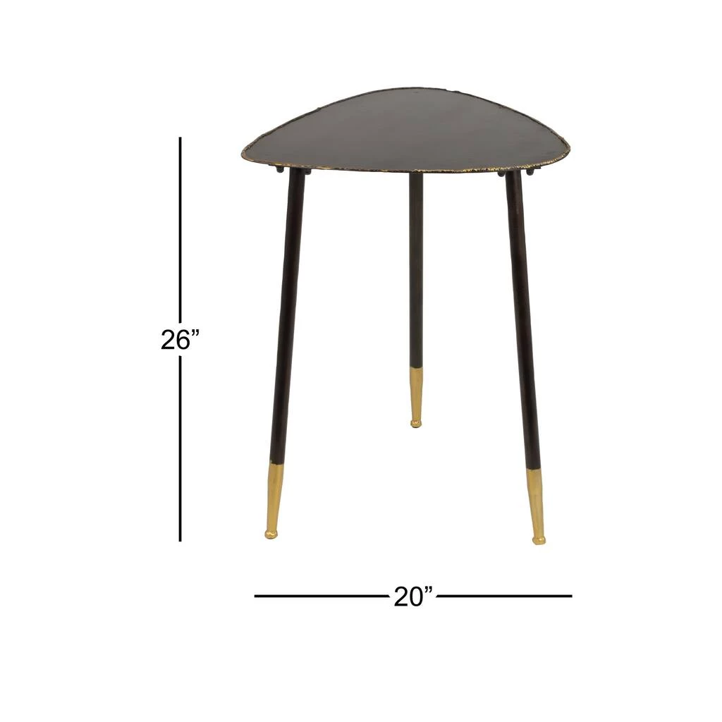 Wholesale π 20" Black Industrial Compact Accent Table by Ivory and Iris π 7 Wholesale π 20" Black Industrial Compact Accent Table by Ivory and Iris π - Image 7