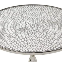 Promo 👏 16" Silver Glam Coffee Table by Ivory and Iris 🛒 -Cheap Ivory and Iris Store D400154S 4
