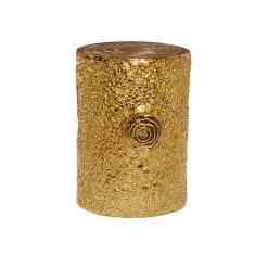 Outlet 💯 17" Gold Textured Contemporary Stool by Ivory and Iris 😉