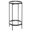 Best reviews of 😀 15" Black Contemporary Accent Table by Ivory and Iris 👏