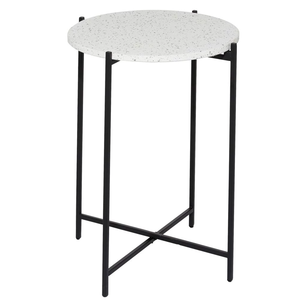 Best Sale π₯° 24" Black Contemporary Terrazzo Accent Table by Ivory and Iris π 1 Best Sale π₯° 24" Black Contemporary Terrazzo Accent Table by Ivory and Iris π