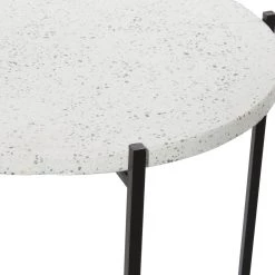 Best Sale π₯° 24" Black Contemporary Terrazzo Accent Table by Ivory and Iris π 8 Best Sale π₯° 24" Black Contemporary Terrazzo Accent Table by Ivory and Iris π -Cheap Ivory and Iris Store D400183S 3
