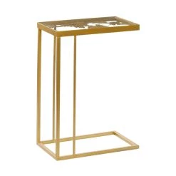 Outlet 🛒 25" Gold Metal Contemporary Accent Table by Ivory and Iris 🧨