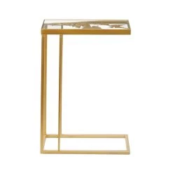 Outlet 🛒 25" Gold Metal Contemporary Accent Table by Ivory and Iris 🧨 -Cheap Ivory and Iris Store D400196S 3