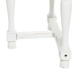 Best Sale π 24" White Wood Farmhouse Accent Table by Ivory and Iris π 9 Best Sale π 24" White Wood Farmhouse Accent Table by Ivory and Iris π -Cheap Ivory and Iris Store D400197S 4