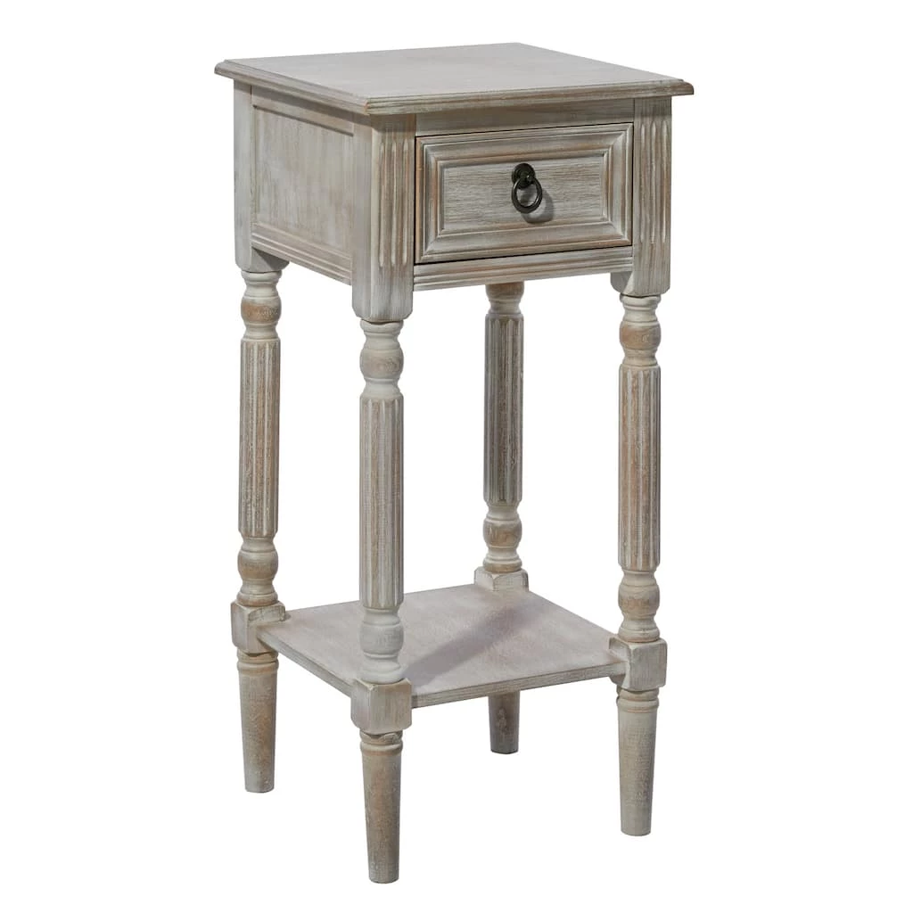 Best Sale π 29" White Pine Farmhouse Accent Table by Ivory and Iris π 1 Best Sale π 29" White Pine Farmhouse Accent Table by Ivory and Iris π