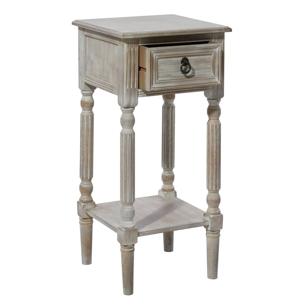 Best Sale π 29" White Pine Farmhouse Accent Table by Ivory and Iris π 2 Best Sale π 29" White Pine Farmhouse Accent Table by Ivory and Iris π - Image 2