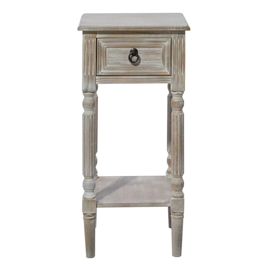 Best Sale π 29" White Pine Farmhouse Accent Table by Ivory and Iris π 3 Best Sale π 29" White Pine Farmhouse Accent Table by Ivory and Iris π - Image 3