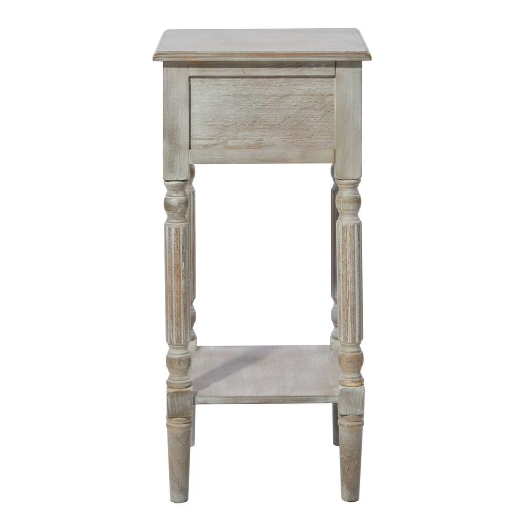 Best Sale π 29" White Pine Farmhouse Accent Table by Ivory and Iris π 5 Best Sale π 29" White Pine Farmhouse Accent Table by Ivory and Iris π - Image 5