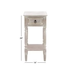 Best Sale π 29" White Pine Farmhouse Accent Table by Ivory and Iris π 13 Best Sale π 29" White Pine Farmhouse Accent Table by Ivory and Iris π -Cheap Ivory and Iris Store D400200S 6