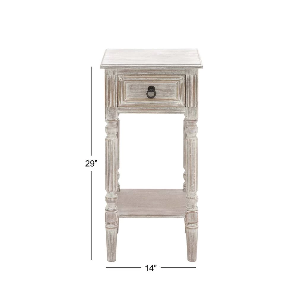 Best Sale π 29" White Pine Farmhouse Accent Table by Ivory and Iris π 6 Best Sale π 29" White Pine Farmhouse Accent Table by Ivory and Iris π - Image 6