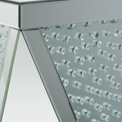 Cheap 🔥 23" Silver MDF Wood Glam Accent Table by Ivory and Iris 💯 -Cheap Ivory and Iris Store D400201S 4