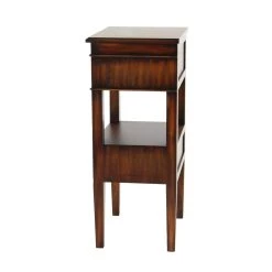 Best Sale 🔥 29" Brown Pine Traditional Accent Table by Ivory and Iris ❤️ -Cheap Ivory and Iris Store D400215S 4