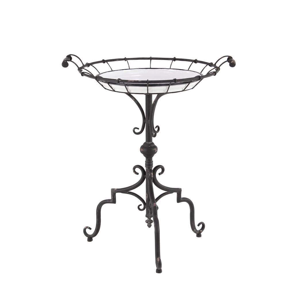 Budget π 29" Black Iron & Pine Farmhouse Accent Table by Ivory and Iris β¨ 1 Budget π 29" Black Iron & Pine Farmhouse Accent Table by Ivory and Iris β¨