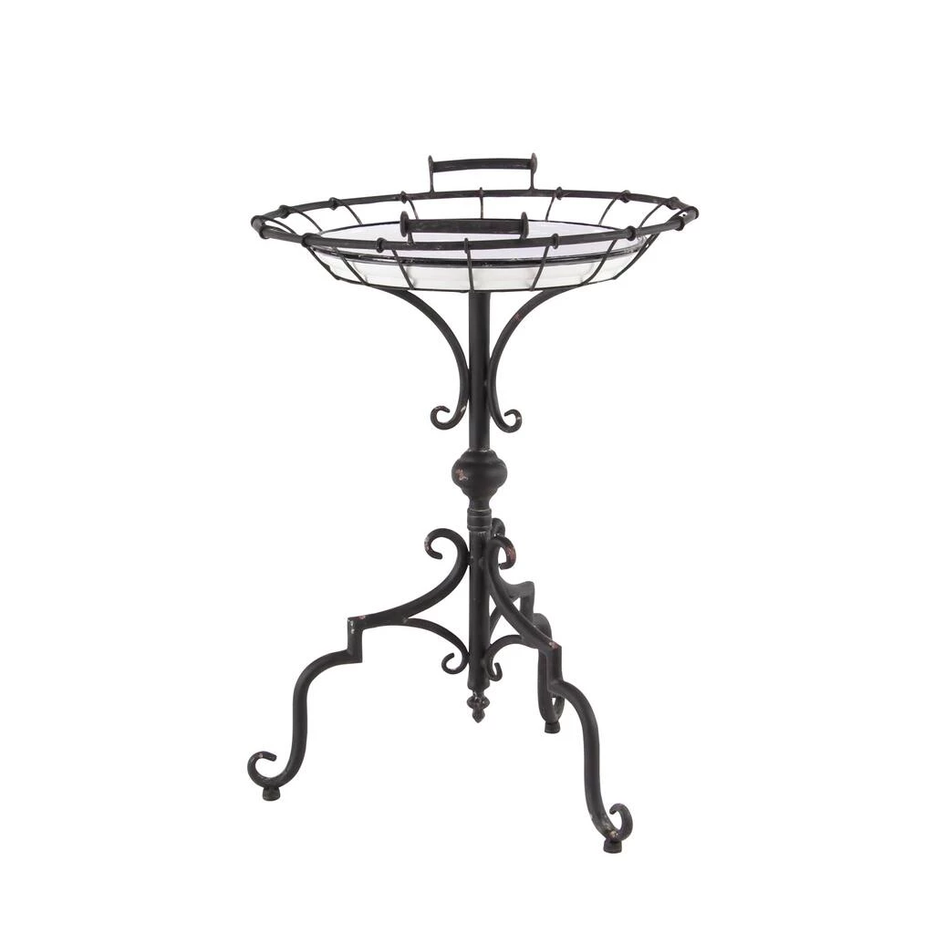 Budget π 29" Black Iron & Pine Farmhouse Accent Table by Ivory and Iris β¨ 2 Budget π 29" Black Iron & Pine Farmhouse Accent Table by Ivory and Iris β¨ - Image 2