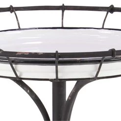 Budget π 29" Black Iron & Pine Farmhouse Accent Table by Ivory and Iris β¨ 9 Budget π 29" Black Iron & Pine Farmhouse Accent Table by Ivory and Iris β¨ -Cheap Ivory and Iris Store D400218S 4